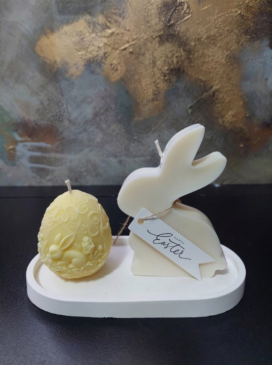 Set cadou,,Poveste de Paste cu miros de iasomie si pepene galben” –Iepuras,ou si tavita [3]