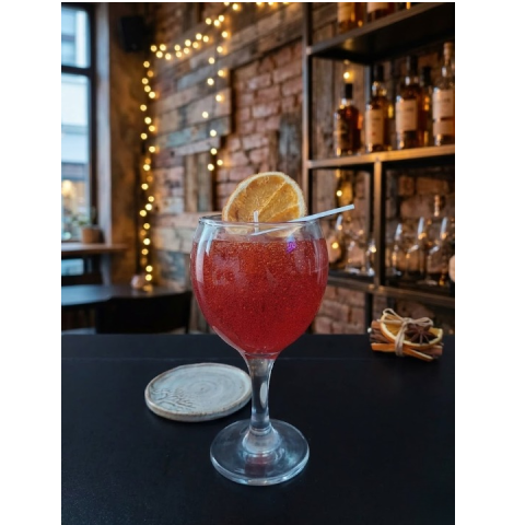 Lumanari COCKTAIL - Lumânare Artizanală „Aperol Spritz” – Vara într-un Pahar