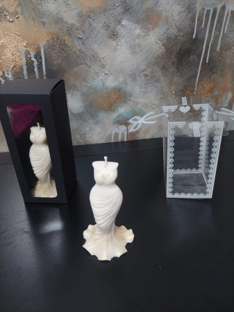 Produse handmade din CEARA - Lumanare Rochie