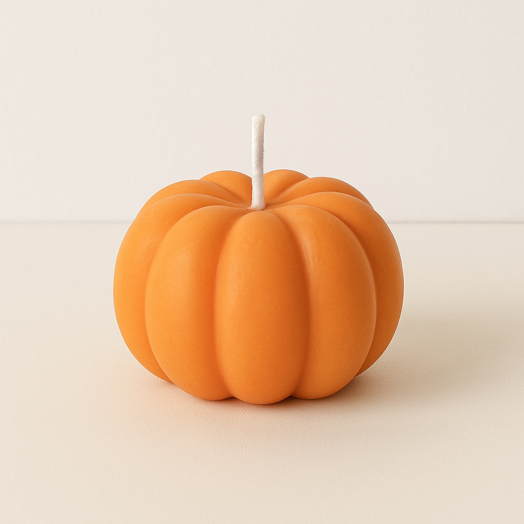 Lumânare Bostan Halloween – Culoare Portocaliu [1]