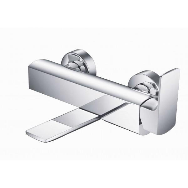 Baterie Cadă SPRINGFIELD cu Pipă Pliabilă, Montaj pe Perete – Crom Lucios [1]