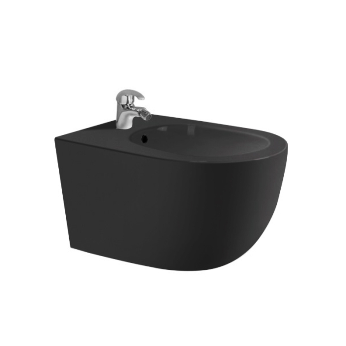 Bideu suspendat Fluminia, Minerva, negru mat [1]