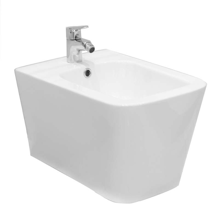 Bideu suspendat Fluminia, Paris, alb [1]