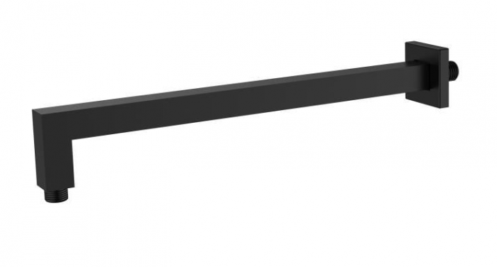 Braț de duș pătrat 40cm - negru mat [1]