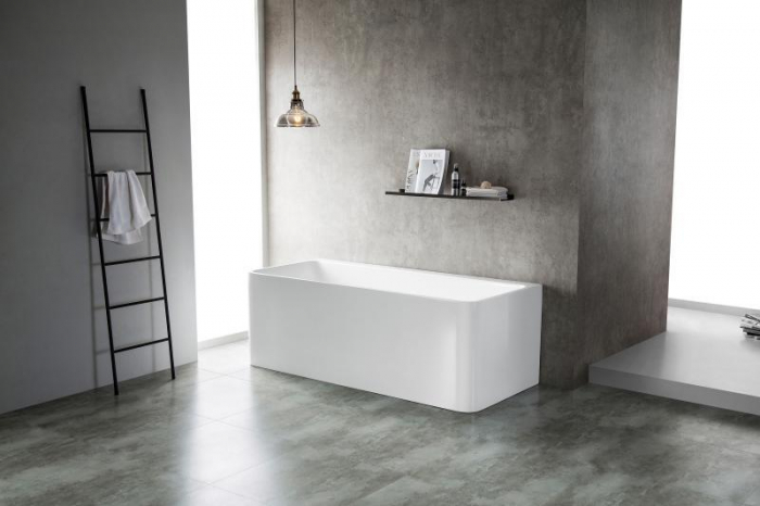 Cadă FLORIDA din acril, freestanding, de perete, 170x75cm - alb lucios [3]