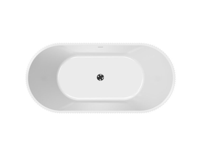 Cada freestanding Besco Giuliana 150x75 cm, acril sanitar, alb [6]