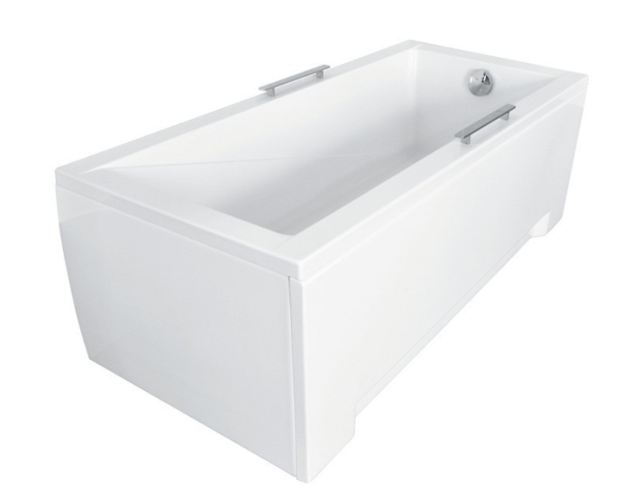 Cadă rectangulară acryl Besco Modern 140x70 cm, picioare incluse [1]