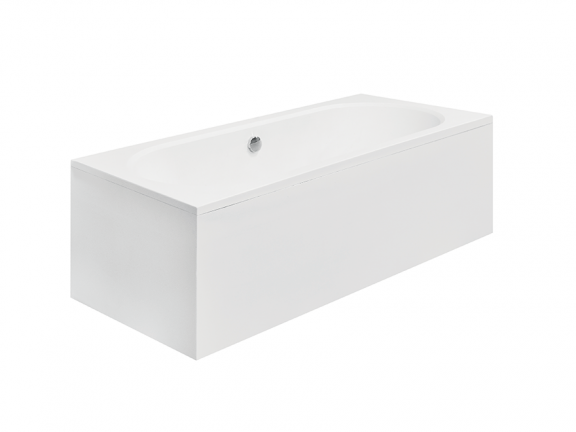 Cada dreptunghiulară acryl Vitae 180x80 cm, alb, picioare incluse [2]