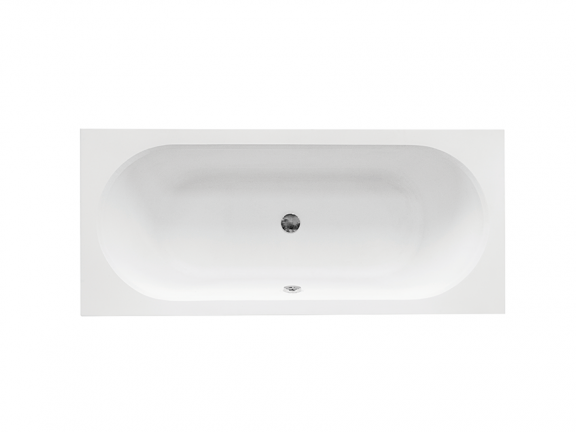 Cada dreptunghiulară acryl Vitae 180x80 cm, alb, picioare incluse [1]