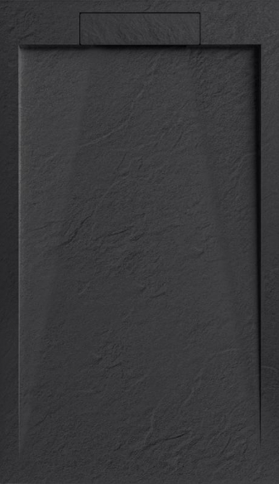 Cădiță de duș STONE 120x90 cm – Marmură Turnată, Negru Mat [1]