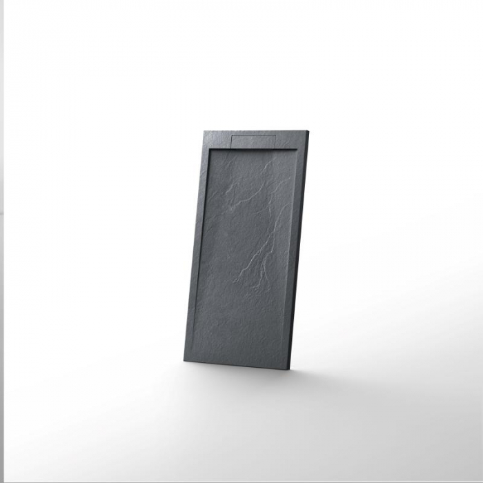 Cădiță de duș STONE 120x90 cm – Marmură Turnată, Antracit Mat [2]