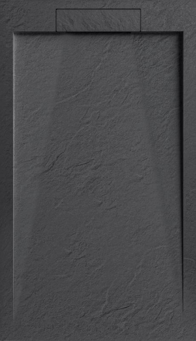 Cădiță de duș STONE 120x90 cm – Marmură Turnată, Antracit Mat [1]