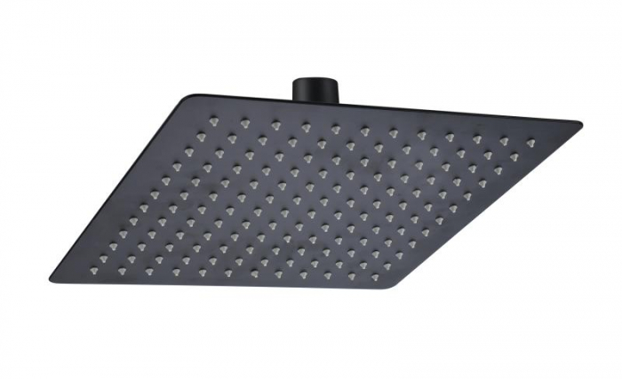 Cap de duș Slim Square 30x30cm - negru mat [1]