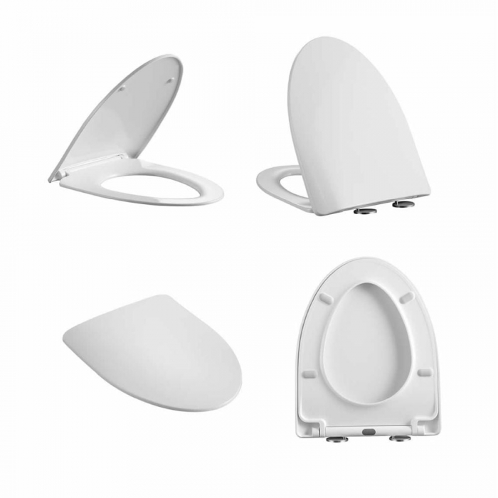 Capac softclose pentru vas wc suspendat Foglia Alice, alb [2]