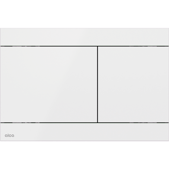 Clapetă acționare Fun White – oțel inoxidabil, alb lucios | Design modern și durabil [1]