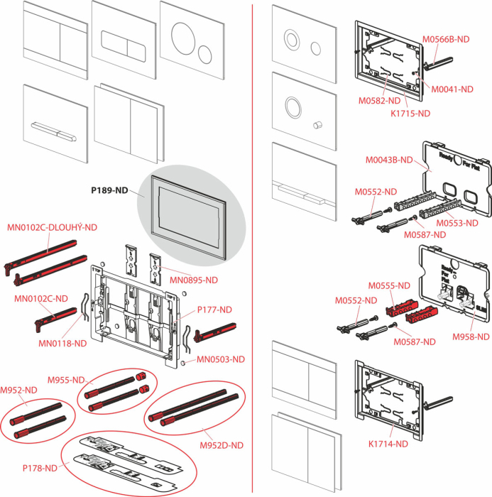 Clapetă acționare Fun White – oțel inoxidabil, alb lucios | Design modern și durabil [3]