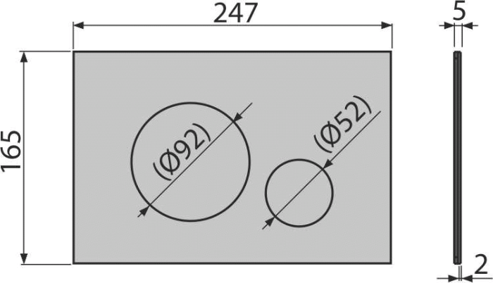 Clapetă acționare Turn-Brass, alamă lucioasă – design elegant, sistem dual flush [2]