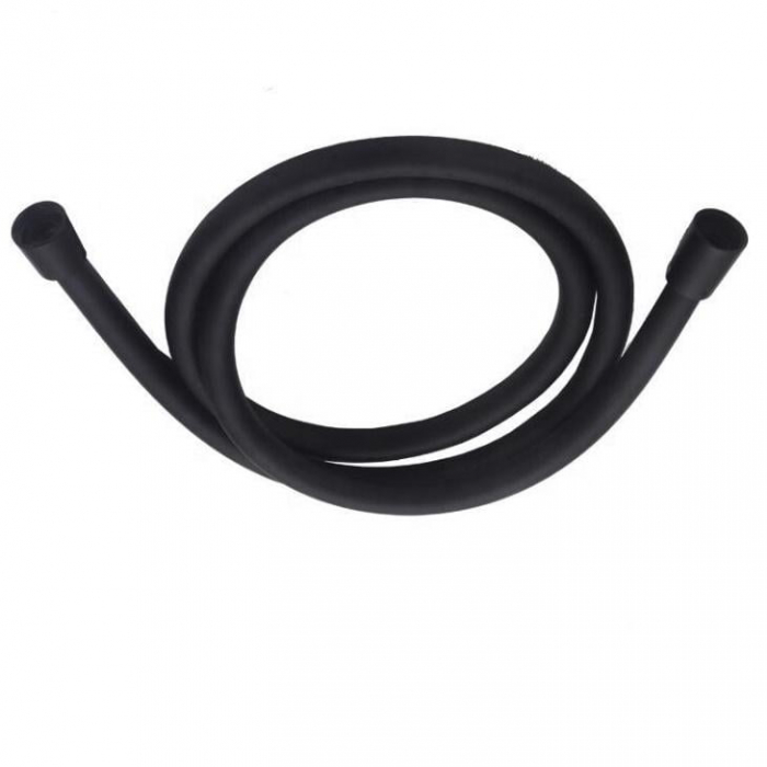 Furtun de duș BLACKFIELD, cu efect metalic 1,5 m - negru [1]