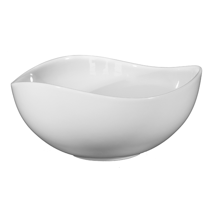 Lavoar pe blat Fluminia Aloe-39, amorf, 38,5 x 38 cm, alb [3]