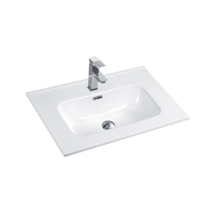 Lavoar încastrat Fluminia Siena-60, dreptunghiular, 61 x 46,5 cm, alb [1]