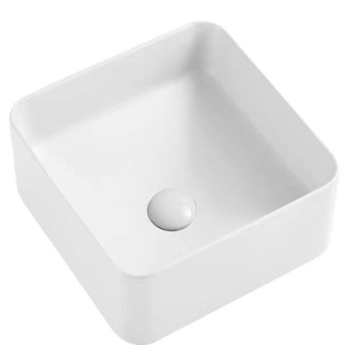 Lavoar pe blat Fluminia Ceres, pătrat, 38 x 38 cm, alb [1]