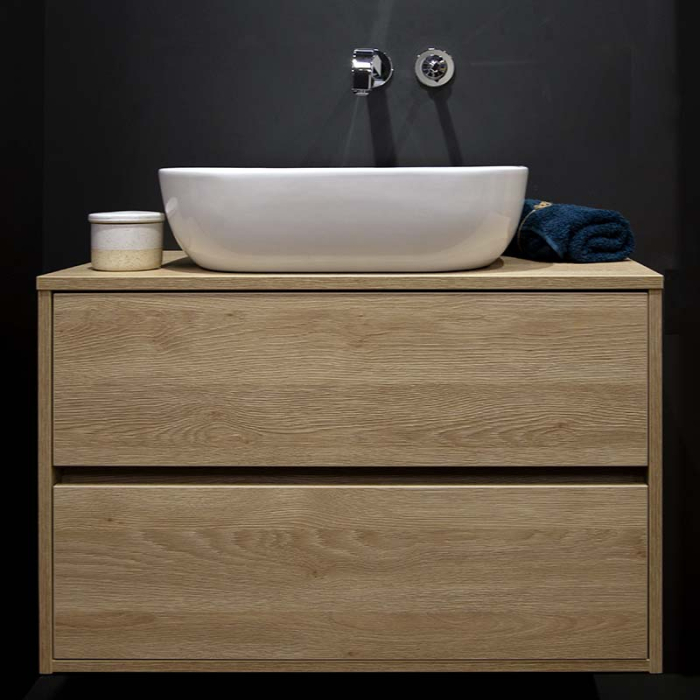 Lavoar pe blat, Fluminia, Alaska New, dreptunghiular, 50 x 40 cm, alb [7]