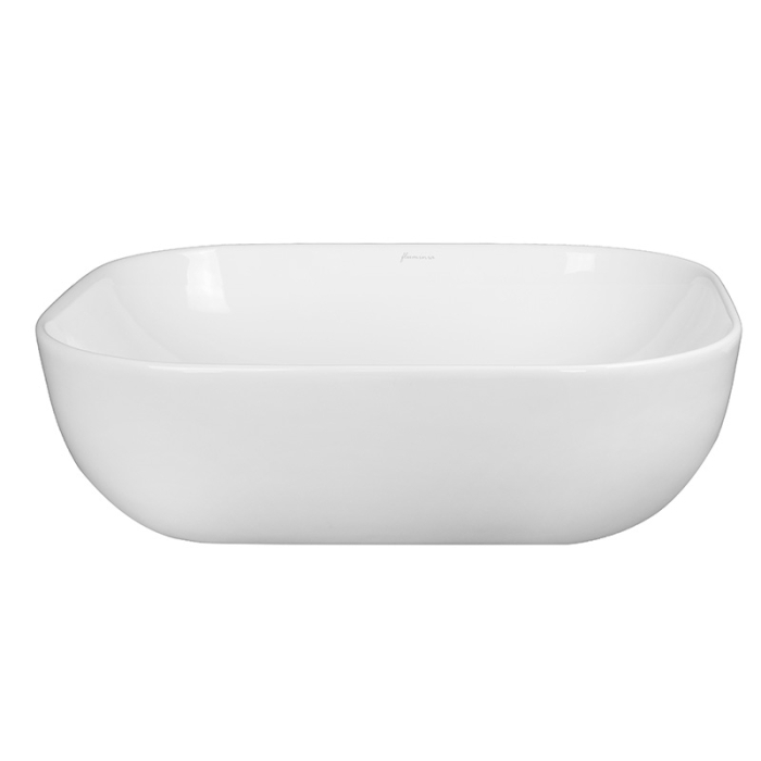 Lavoar pe blat, Fluminia, Alaska New, dreptunghiular, 50 x 40 cm, alb [3]