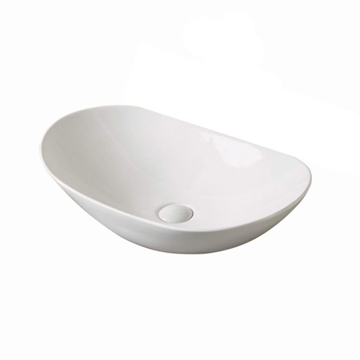 Lavoar pe blat, Fluminia, My Life, oval, 60,5 x 36 cm, alb [1]