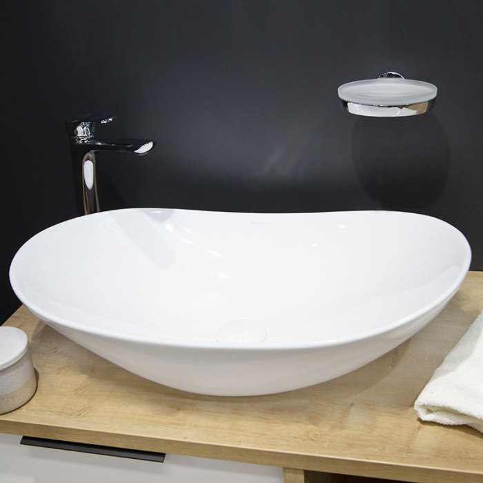 Lavoar pe blat, Fluminia, My Pleasure, oval, 63.5 x 37.5 cm, alb [7]