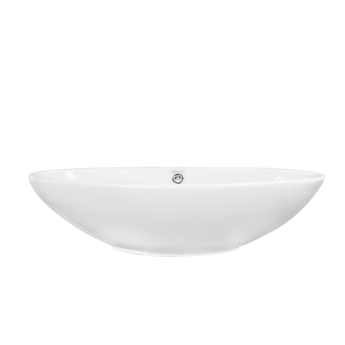 Lavoar pe blat Fluminia Nil, oval, 63,5 x 41,5 cm, alb [6]