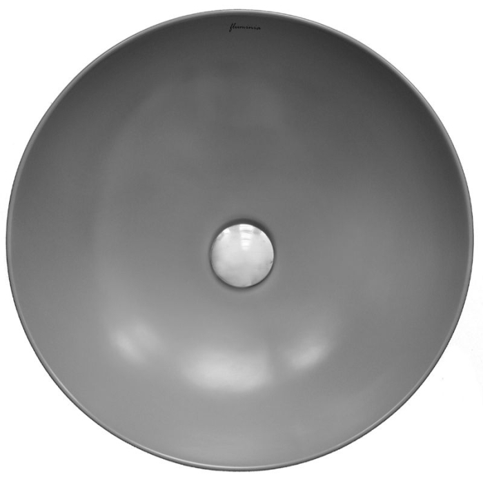 Lavoar pe blat Fluminia Amereta-MG, rotund, diametru 41 cm, gri mat [2]