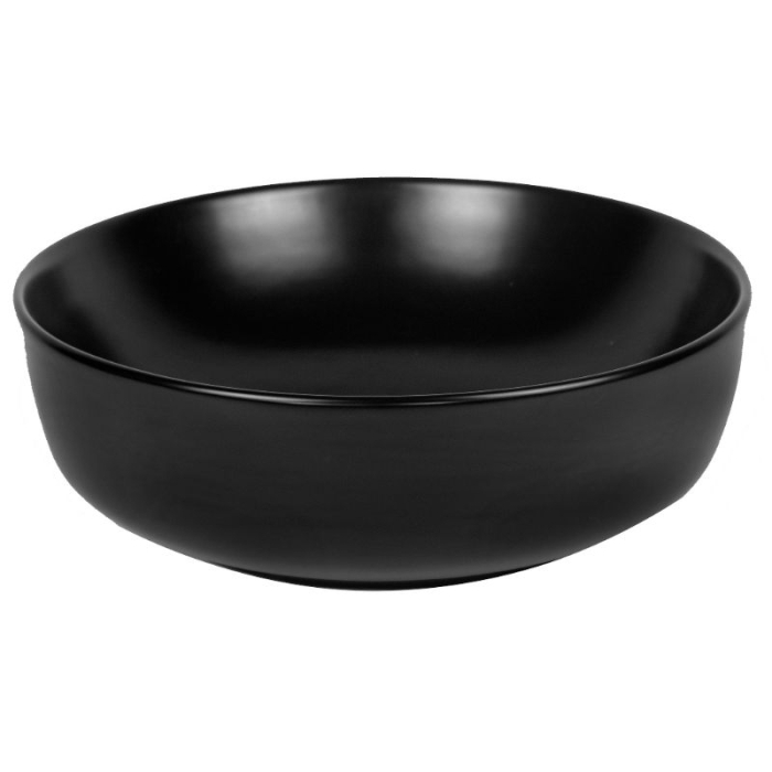 Lavoar pe blat Fluminia Amereta, rotund, 41,5 cm, negru mat [2]