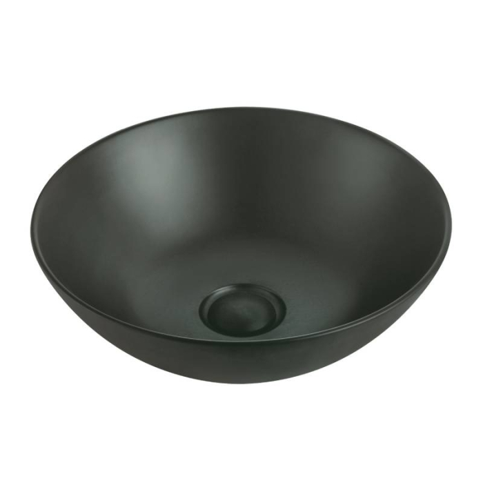 Lavoar pe blat Fluminia, Sexy Black, rotund, diametru 40 cm, negru mat [1]