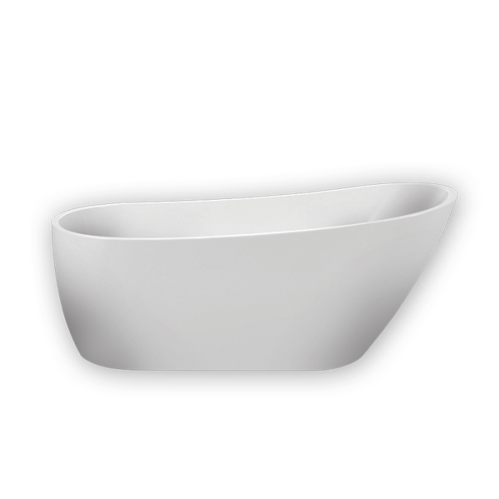 Natalia P-170, cadă ovală freestanding cu instalație completă și ventil Click-Clack, acril alb [1]