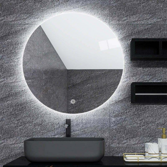 Oglindă LED, lumină reglabilă, dezaburire, 2 db bluetooth, 100cm [2]