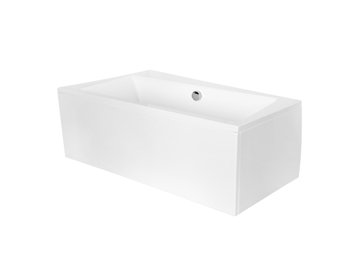 Panou frontal cadă asimetrică Besco Infinity 170 cm, acril alb [1]