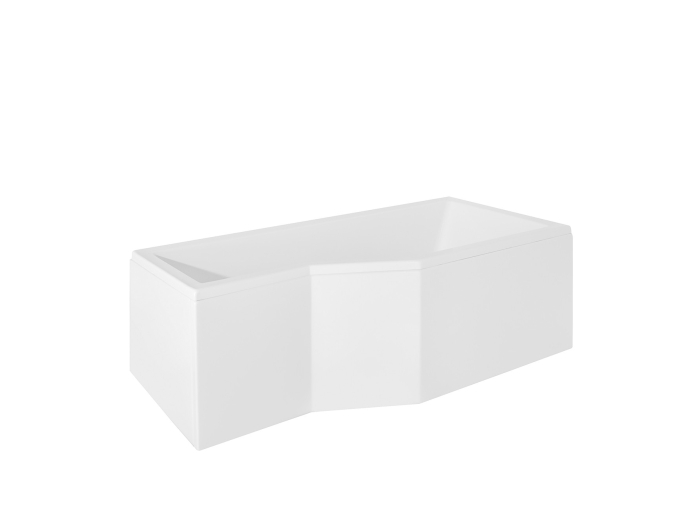 Panou frontal cadă asimetrică acryl Integra 170, alb [1]