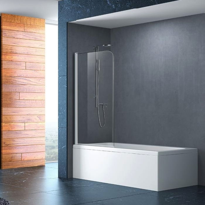 Paravan de cada, Mediterraneo, Round 1, dintr-un singur element, 80 x 140 cm, crom [1]