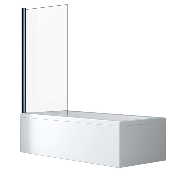 Paravan de cada, Mediterraneo, Standard, pivotant dintr-o bucata, 80 x 140 cm, profil negru [1]