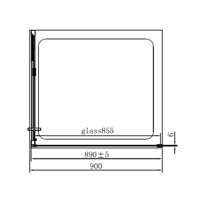 Perete lateral, Mediterraneo, Anda, 90 x 200h cm, crom [4]