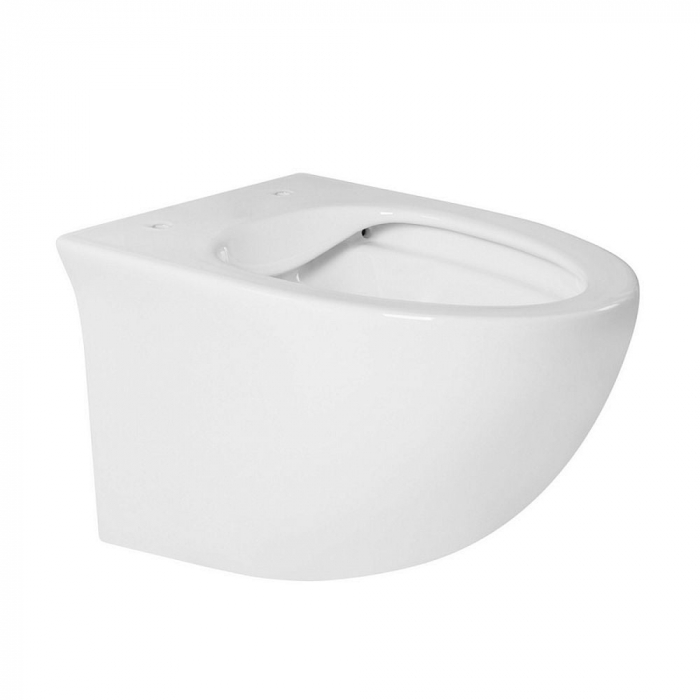 Set vas wc rimless suspendat, asimetric, cu capac softclose, Foglia Alice [5]