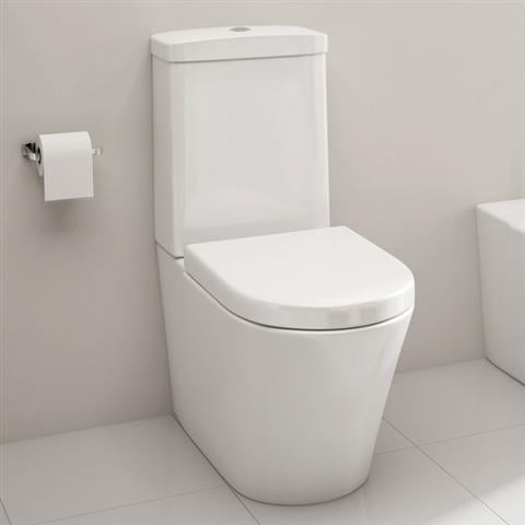 Vas WC INDIANA Rimless, Stativ, cu Rezervor Inclus – Alb Lucios (2BOX) [2]