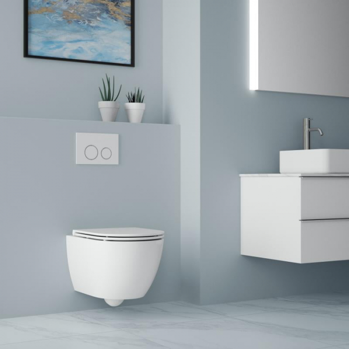 Vas WC vortex, rimless, suspendat, ARIZONA - Alb Lucios [2]