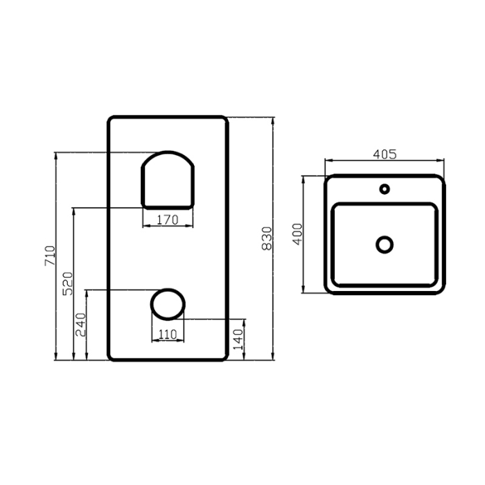 Lavoar stativ, Fluminia, Winter Lord-B, alb [2]