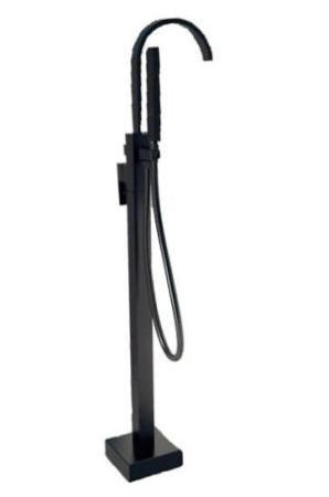 Baterii cadă freestanding - Baterie cadă freestanding Modern II, montaj pe pardoseală, finisaj negru mat