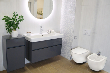 ALFONZO, ALB, BIDEU SUSPENDAT CU FIXARE ASCUNSA, 48.5X36X32CM, B2342 [3]