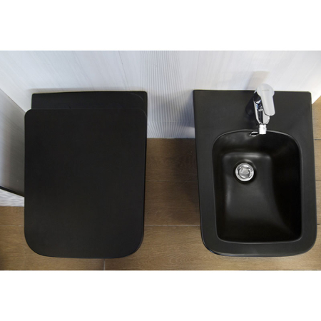 Bideu suspendat Fluminia, Paris, 51 cm, negru mat [4]