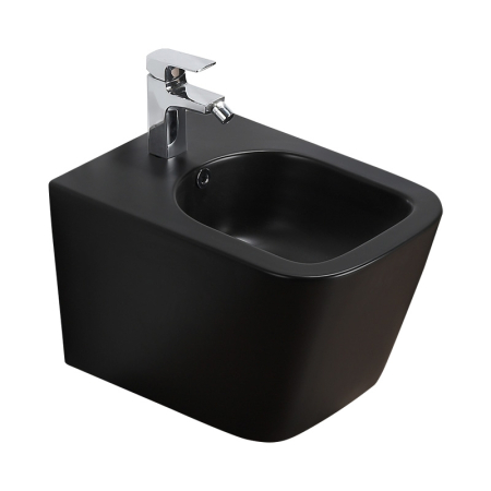 Bideuri - Bideu suspendat Fluminia, Paris, 51 cm, negru mat