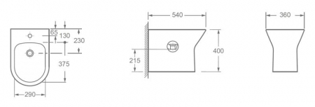 Bideu VERMONT Stativ - alb [1]