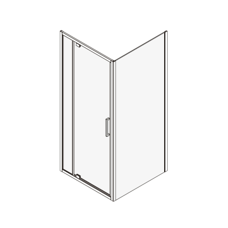 Cabina de dus, Mediterraneo, Andina, dreptunghiulara, 100 x 80 cm, crom [1]